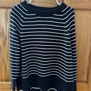 a new day Monochrome Striped Crew Neck Sweater